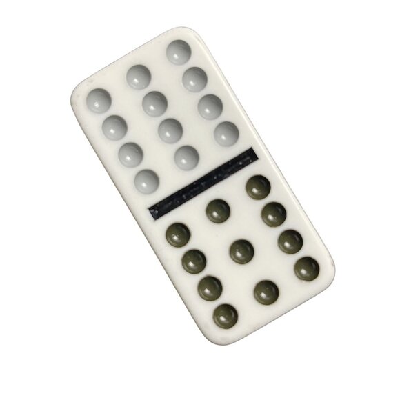 Double Twelve Dominoes Replacement Tile 11 12 Color Dot mq - Picture 2 of 3